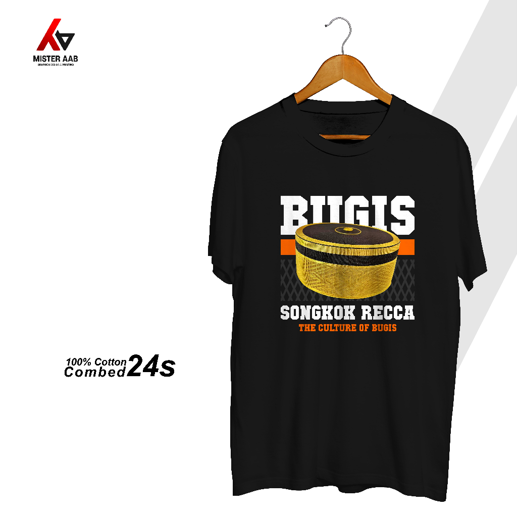 BAJU KAOS BUGIS SONGKOK RECCA COMBED 24S PREMIUM