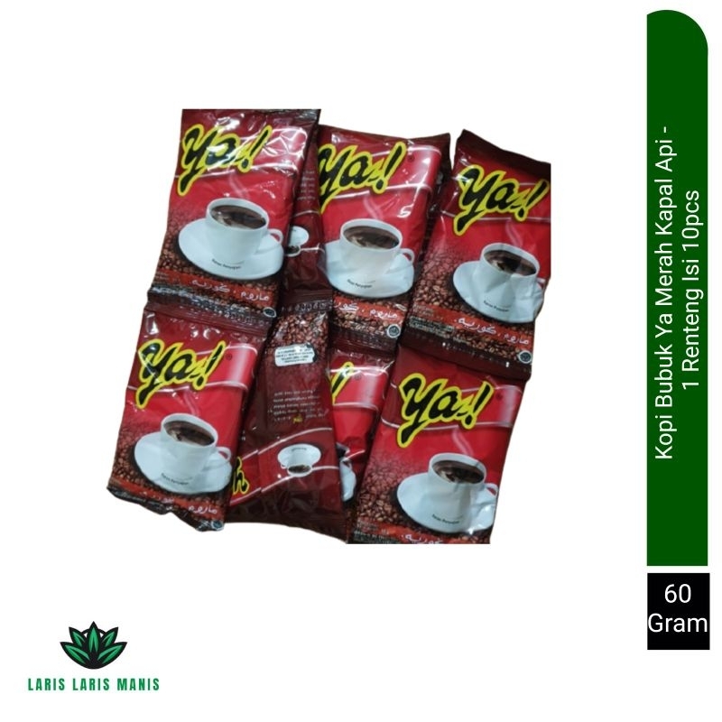 

Kopi Bubuk Ya Merah 60gr 1 Renceng Isi 10 Pcs