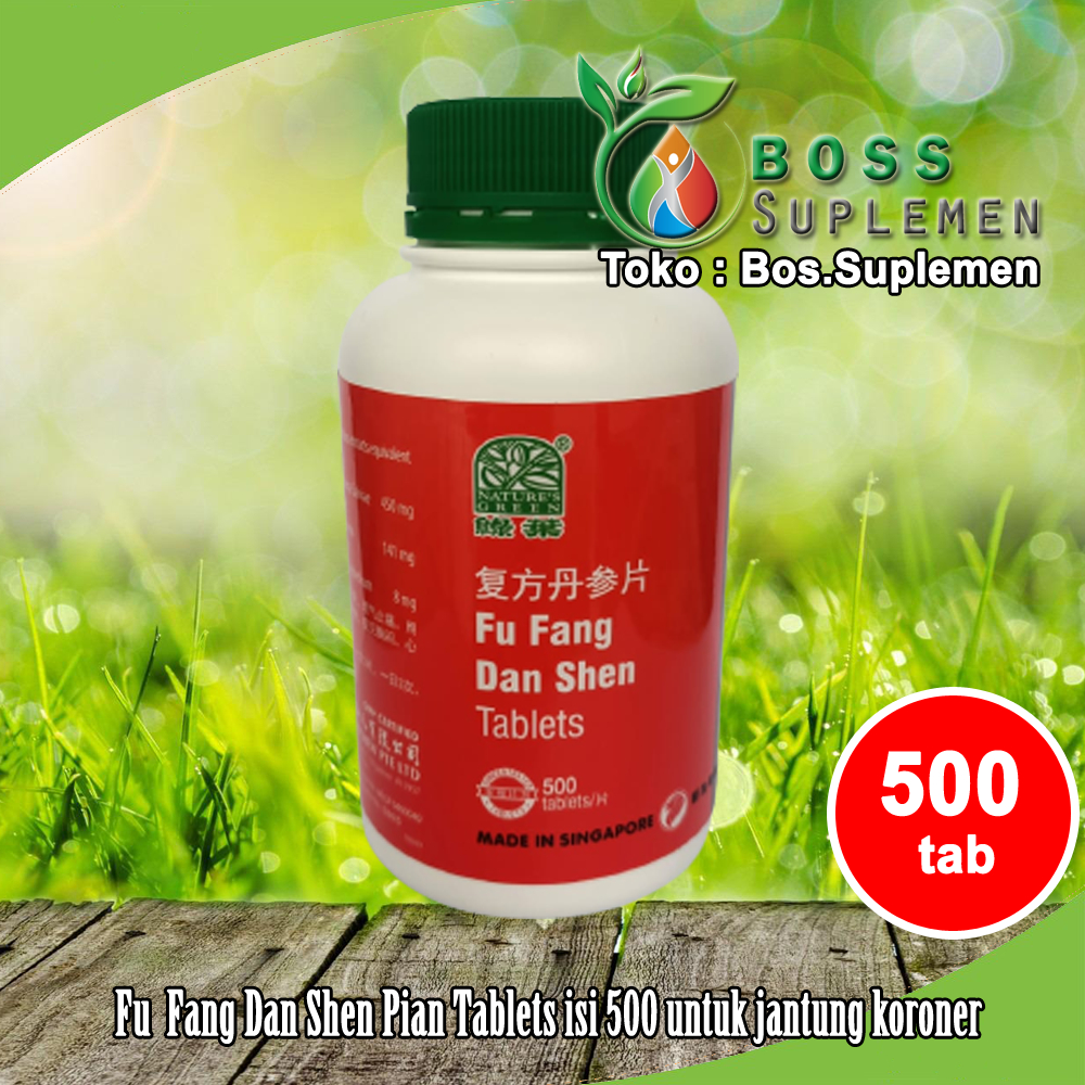 Fu Fang Dan Shen Pian (500caps) untuk jantung koroner, aritmia, kolesterol