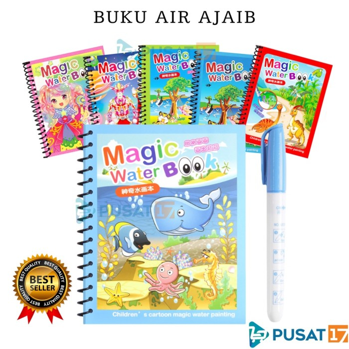 

⭐️ Jendela Kosmetik ⭐️ Magic Water Book Buku Gambar Mewarnai Ajaib Pena Water Drawing / Buku Menggambar Dengan Pena