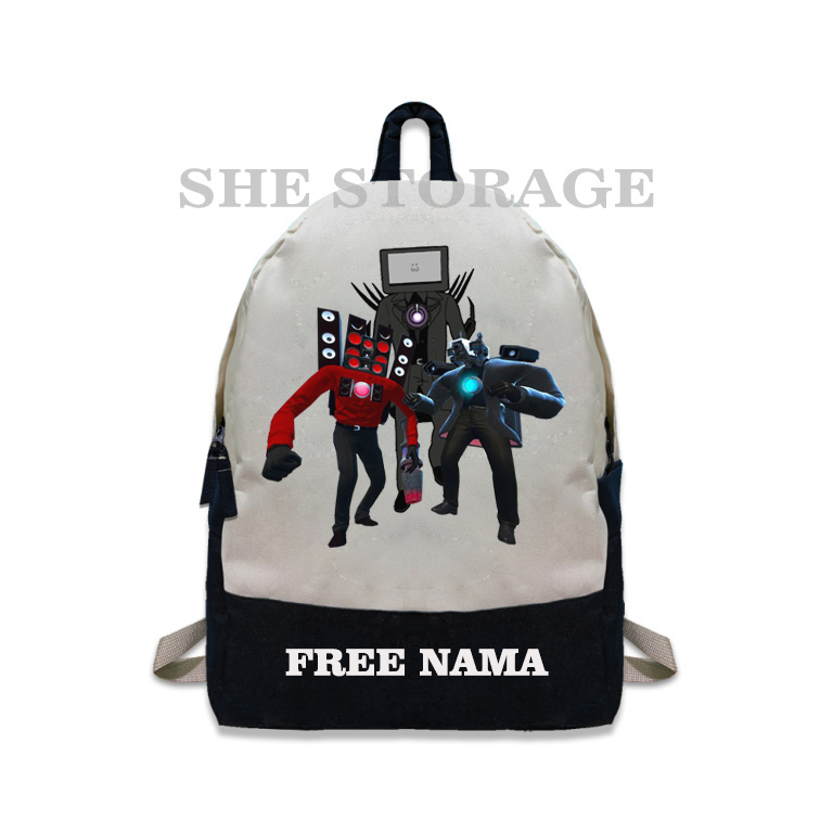 TAS RANSEL ANAK TAS SEKOLAH ANAK TITAN TVMAN TITAN SPEAKERMAN TITAN CAMERAMAN SKIBIDI TOILET - FREE 