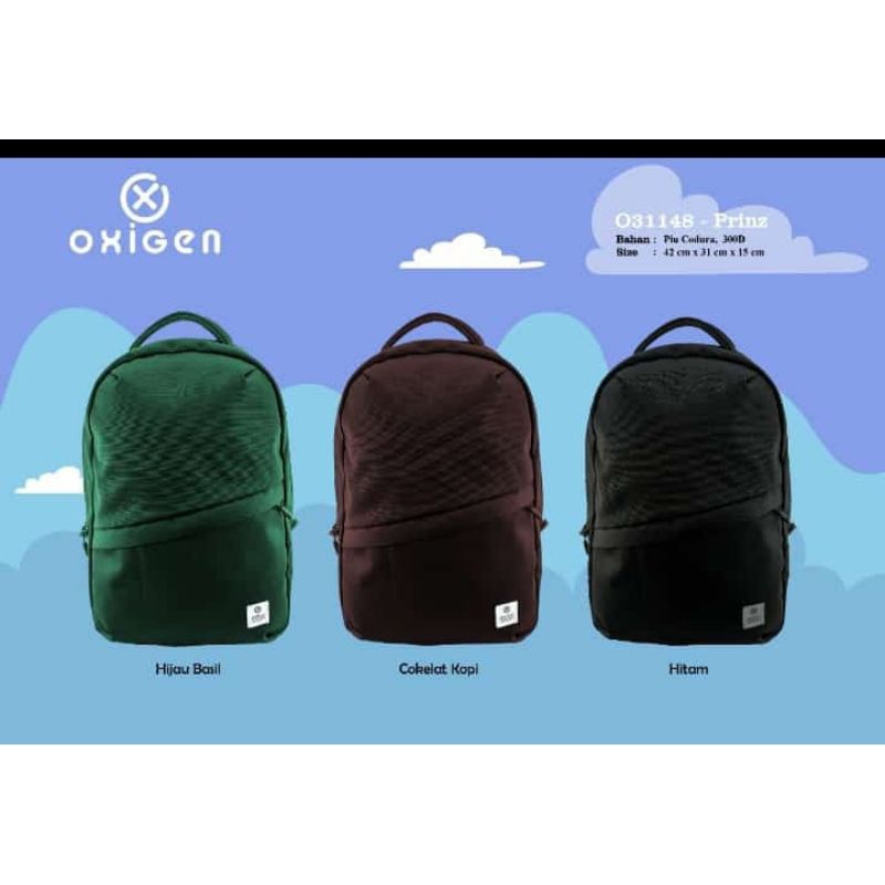 Ransel tas sekolah punggung merk "OXIGEN" original