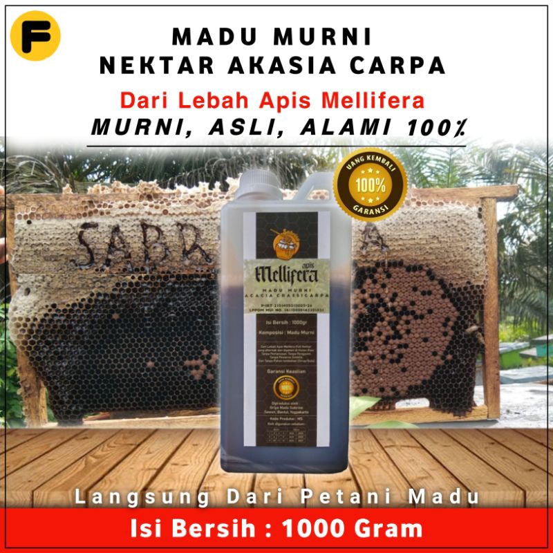 

Madu Hutan Akasia Carpa Apis Mellifera Hutan Riau Murni 100% Sabrina