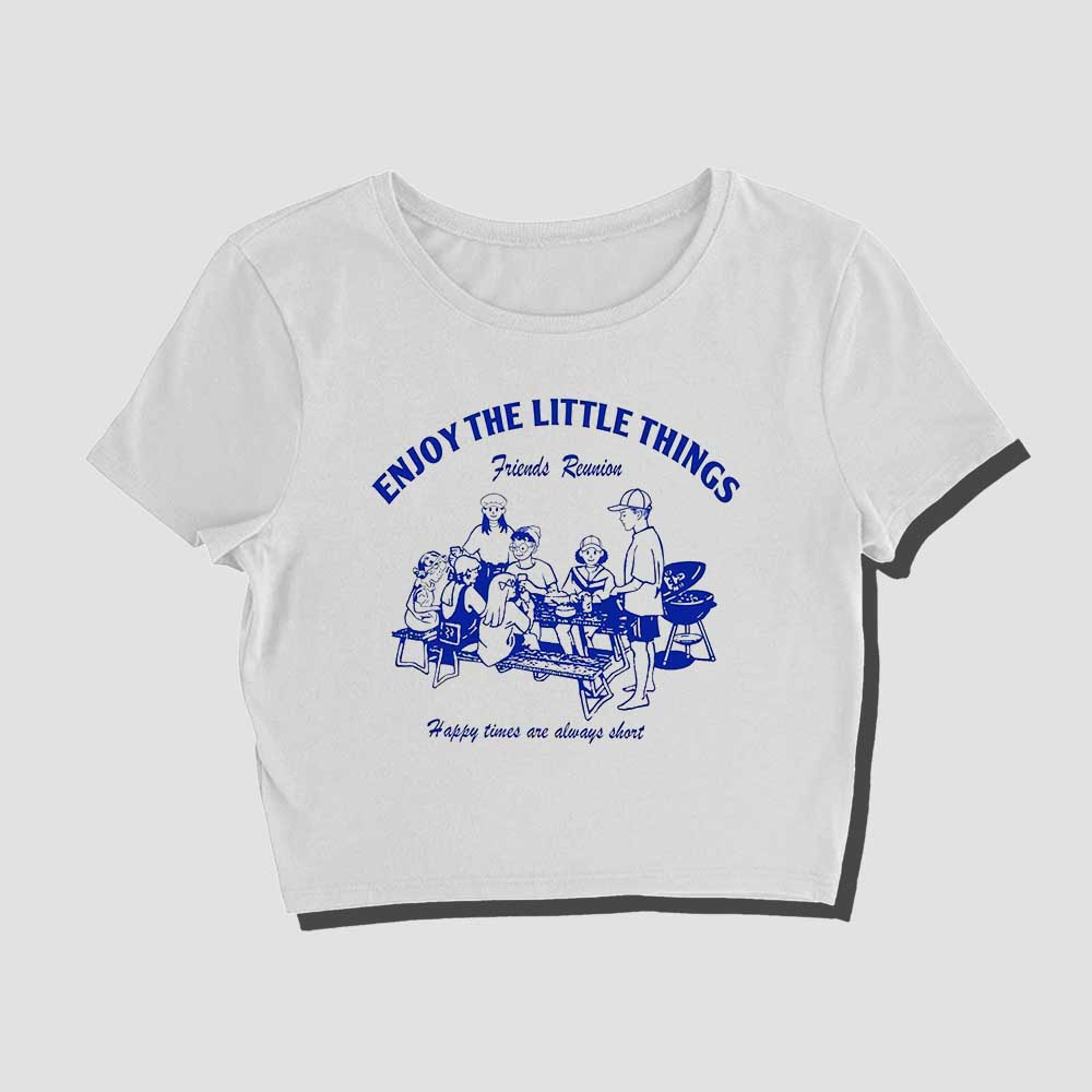 Enjoy The Little Things Crop Top Tee