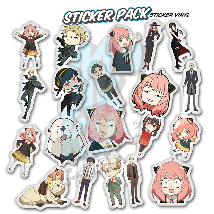 

Sticker Pack Anime SPY X FAMILY | Vinyl & Hologram