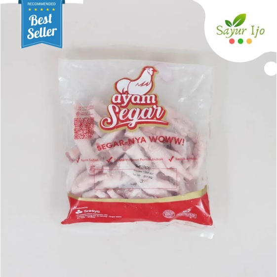 

Ceker Ayam Sreeya 500 Gram / Pack Fresh Frozen Belfoods Chicken Feet Daging Segar