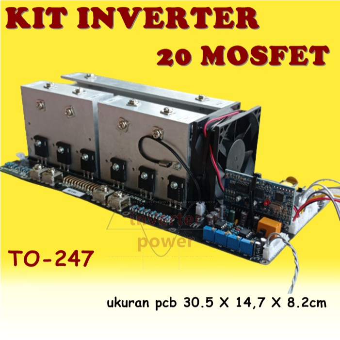 kit inverter egs002 20 mosfet TO247 MOSFET body besar