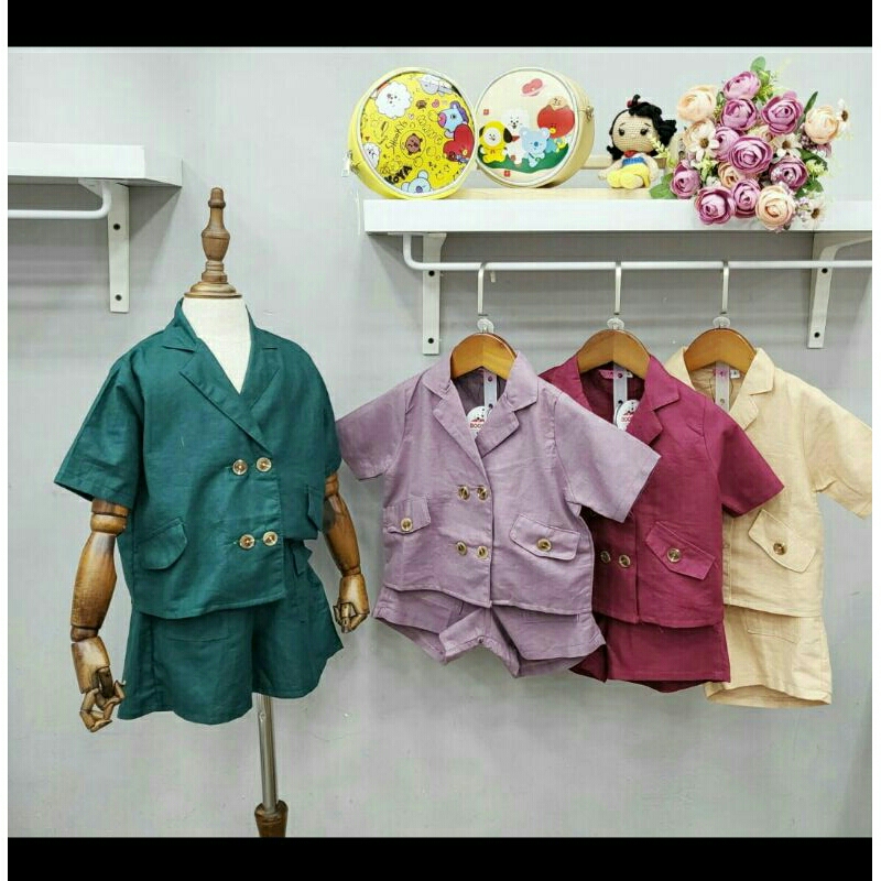 ZELBABY SHOP - DIOR SET (SETELAN ANAK CEWE LUCU,  MURAH)