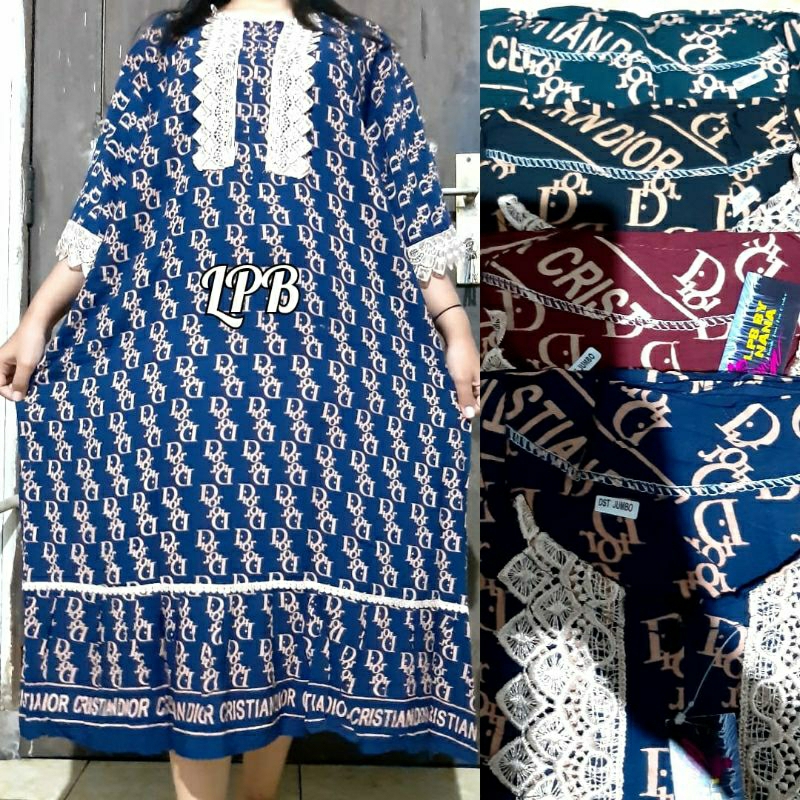 Daster Arab Renda Jumbo LD 125 CM Rayon Super Premium