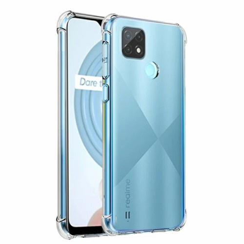 Softcase Anticrack Realme C20 , Realme C11 2021 Silikon Case Bening