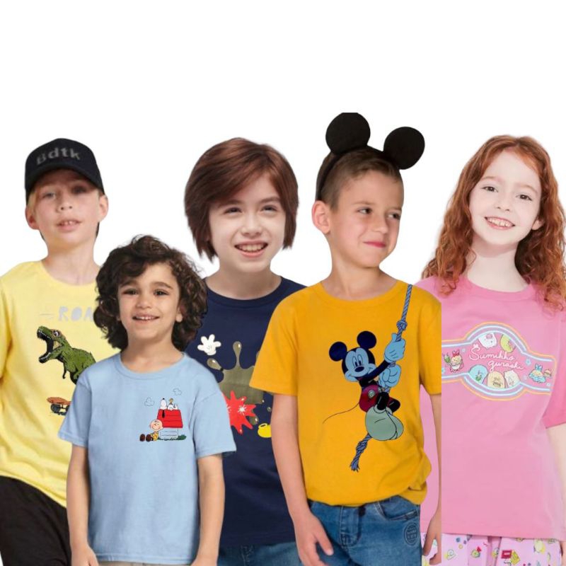 Kaos anak laki laki perempuan Uniqlo