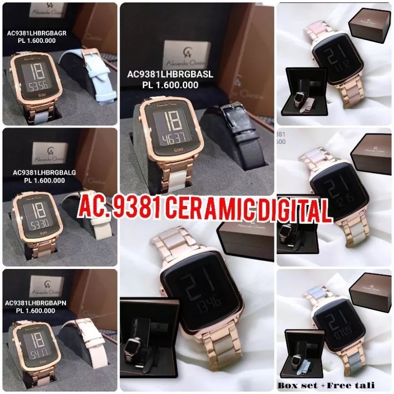 AC9381 RANTAI KERAMIK / ALEXANDRE CHRISTIE AC 9381 DIGITAL CERAMIC  ORIGINAL