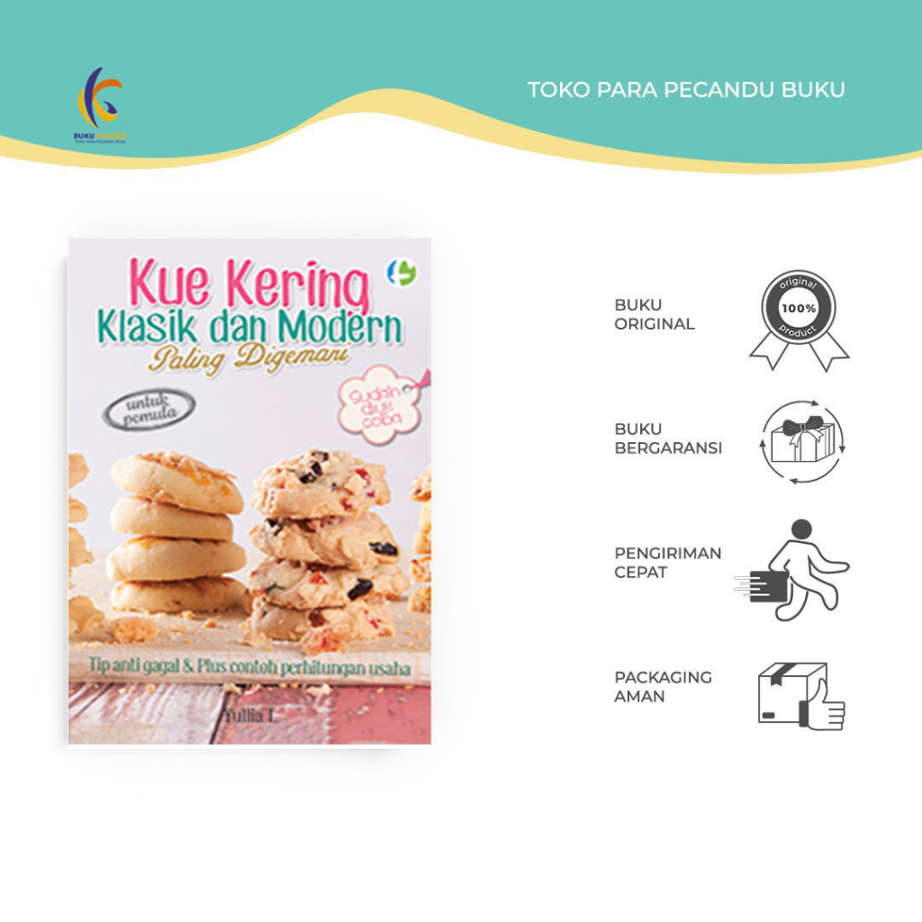 

Buku Resep Kue - Kue Kering Klasik Dan Modern Paling Digemari -FMedia - Bukukaluku