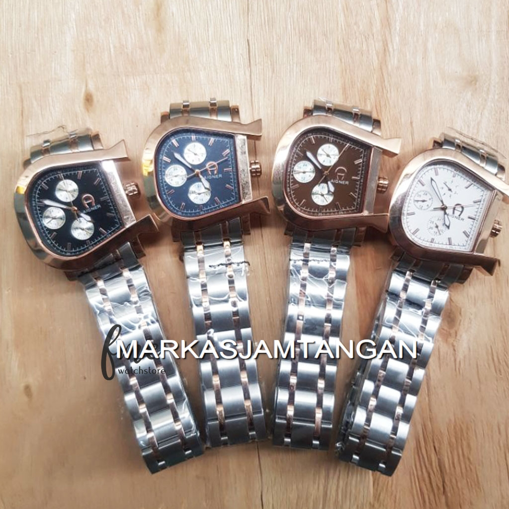 Jam Tangan Wanita - Jam Cewek PREMIUM AIGNER Varese Chronograph Stainless Steel Women Watch TERMURAH