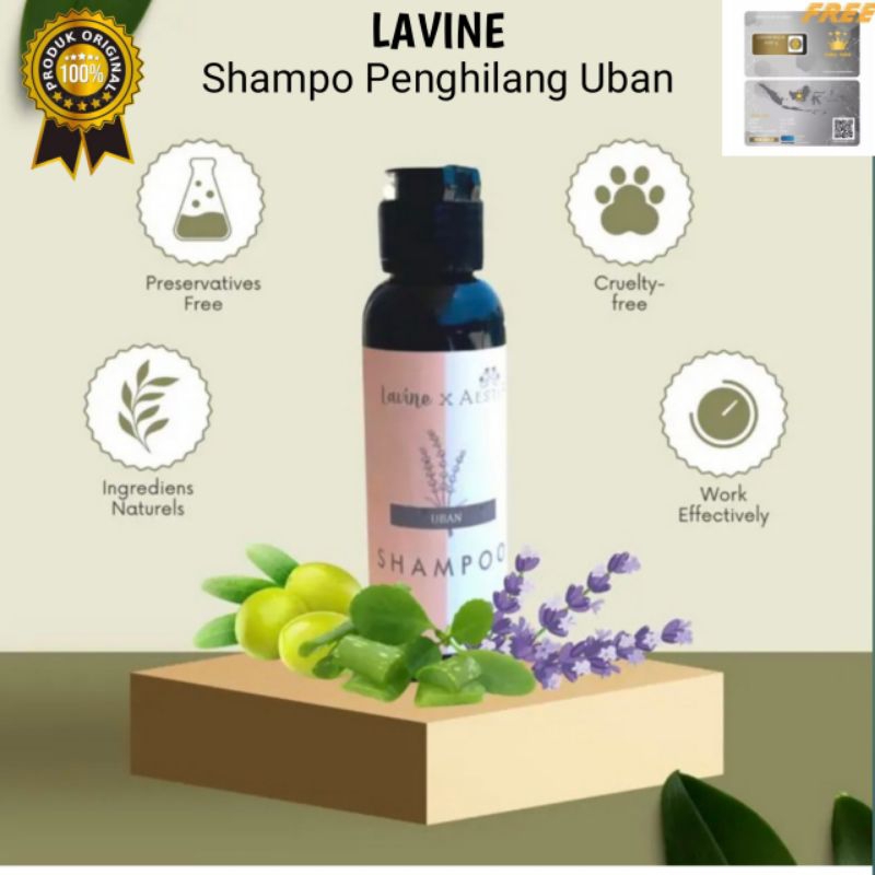Terbaru  LAVINE Shampo penghitam uban dan anti kerontokan