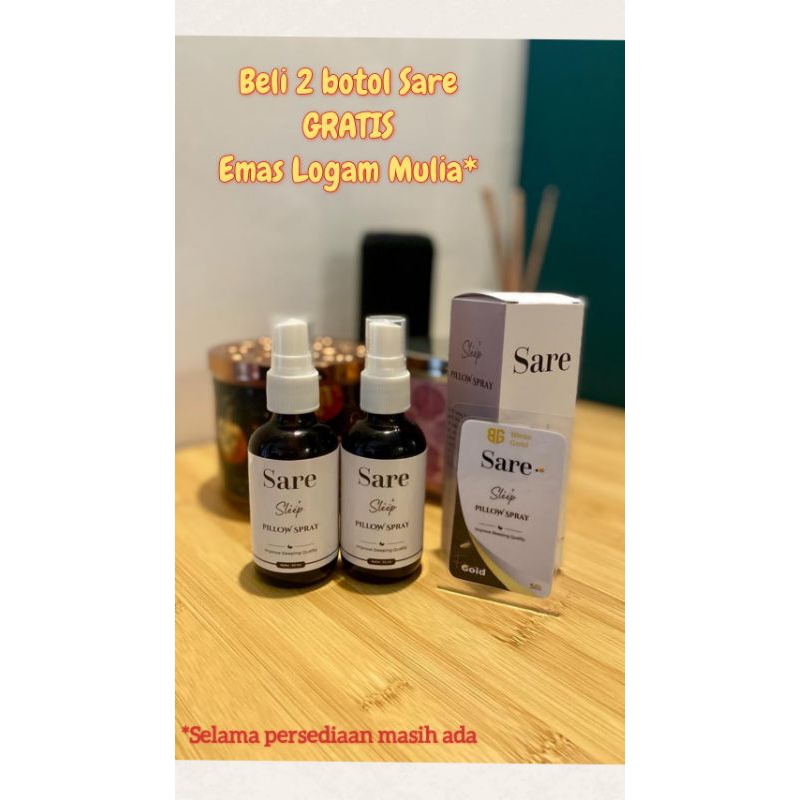Sare Original - Deep Sleep Pillow Spray | Anti Insomnia | Solusi Insomnia