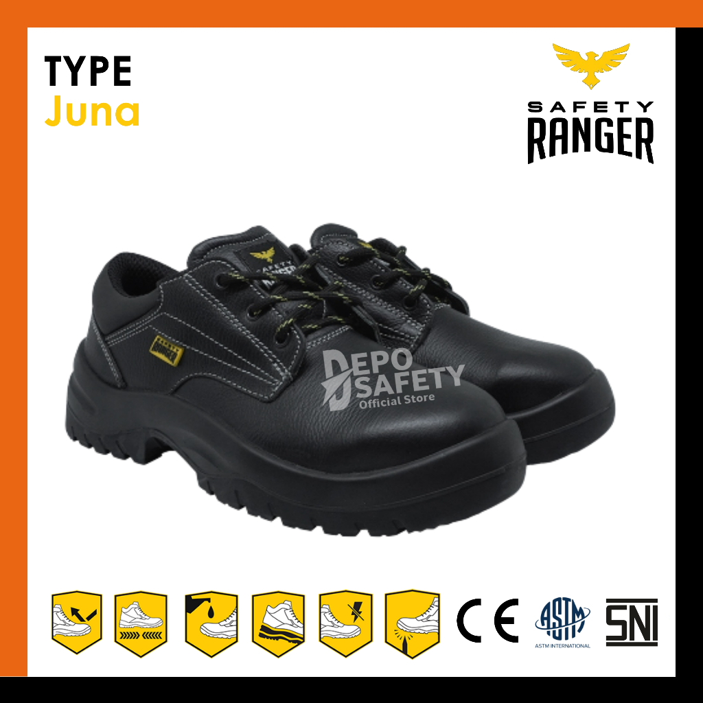 Sepatu Safety RANGER JUNA SR-02 Original 100% SNI
