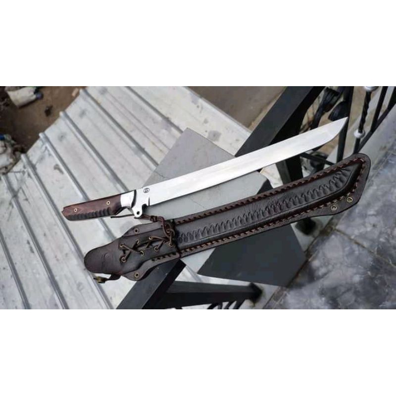 TANTO SUPER SARUNG KULIT pisau dapur plus jag al full tank jepit