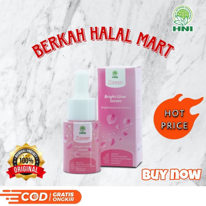 SERUM PEMUTIH ZAREEN BRIGHT GLOW SERUM HNI HPAI