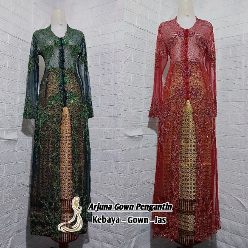 Kebaya Cornely Panjang || Kebaya ibu besan payet premium || Kebaya akad fullpayet
