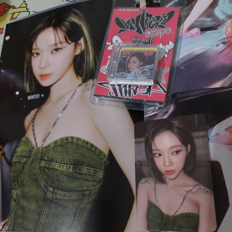 ( Photocard Only ) Aespa The 3rd Mini Album My World Official Smini Winter Version