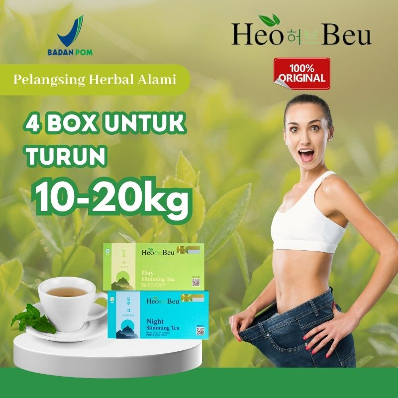 

TEH HEO BEU SLIMMING TEA KOREA ORIGINAL HEO BEO SLIMING TEA BPOM ORI 100% TEH DIET HERBAL PELANGSING BADAN