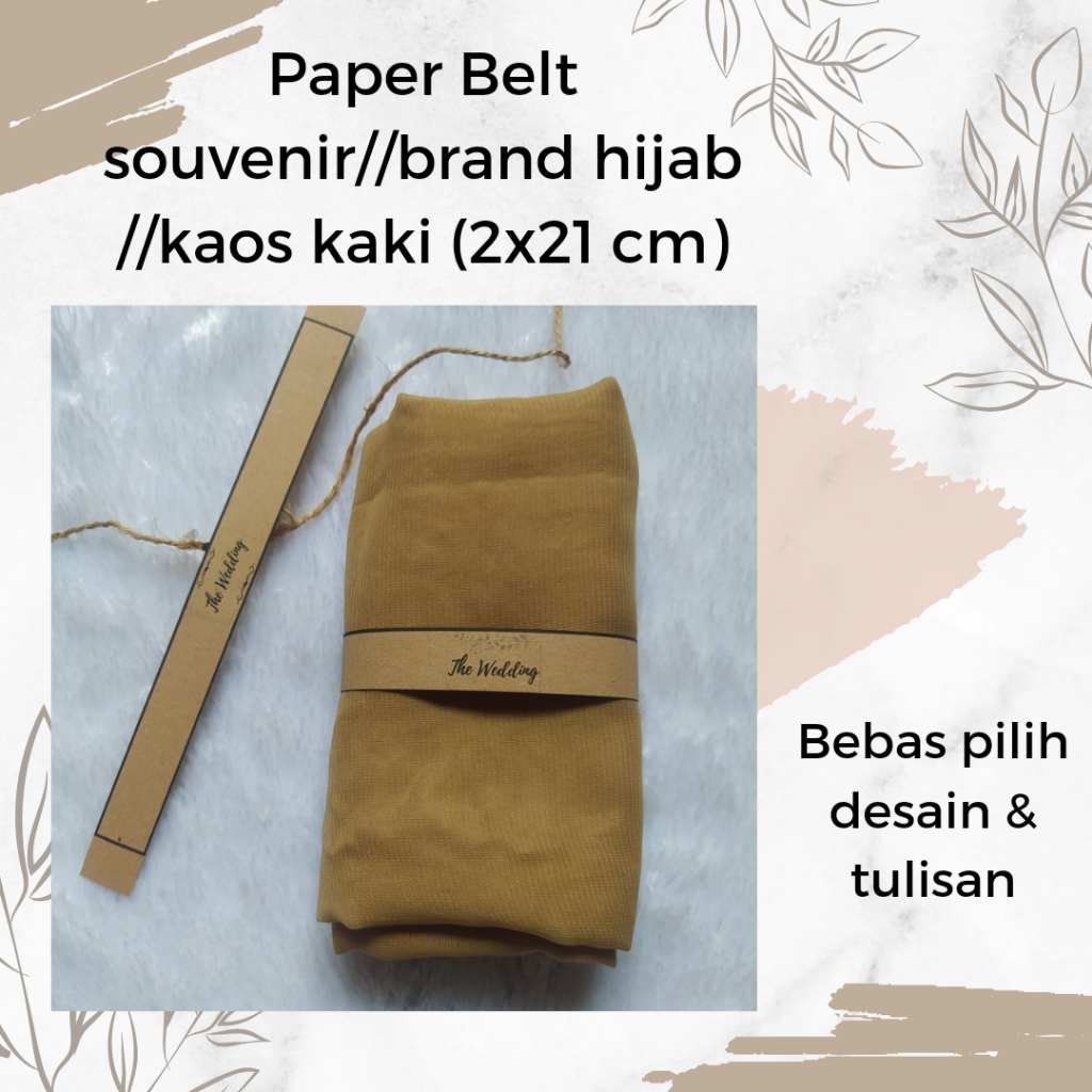 

PAPER BELT SOUVENIR//HIJAB//KAOS KAKI MIN. 10