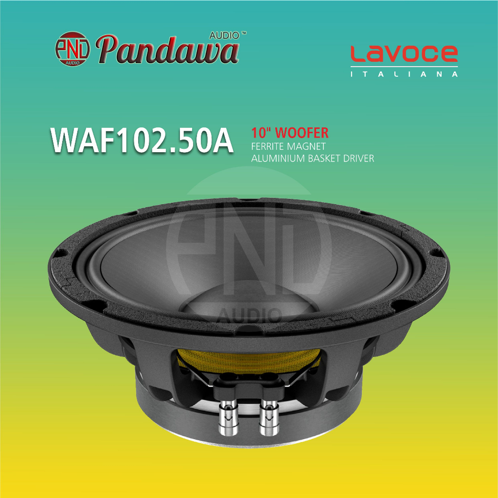 Lavoce  WAF102.50A / Speaker 10 inch / Woofer / 102.50A / Ferrite Magnet / Aluminium Basket Driver