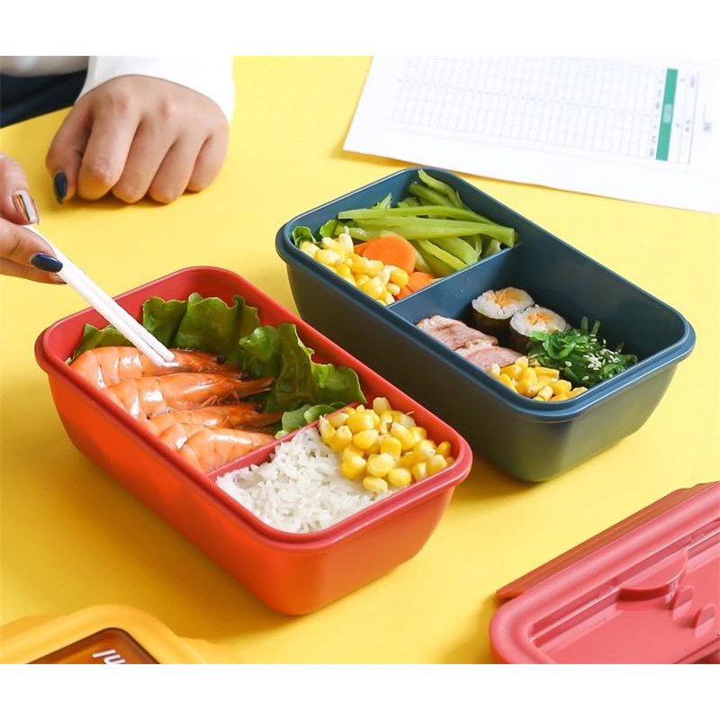 Lunch Box Bpa Free / Tempat Makan / Lunch Box Bento 1100 ML Ukuran 17 x 17 x 7 CM