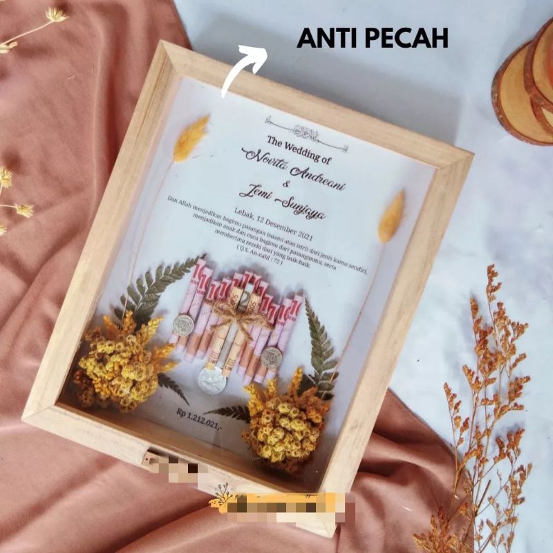 Bingkai Mahar Uang 10R  / Mahar Pernikahan / Frame Mahar 3D Pop Up
