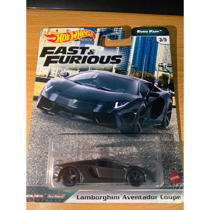 Hot wheels Lamborgini aventador coupe premium euro fast