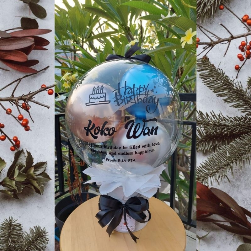 Buket balon ulangtahun/ gift box Balon/ hadiah cowok/ gift idea/ birthday gift/hadiah custom