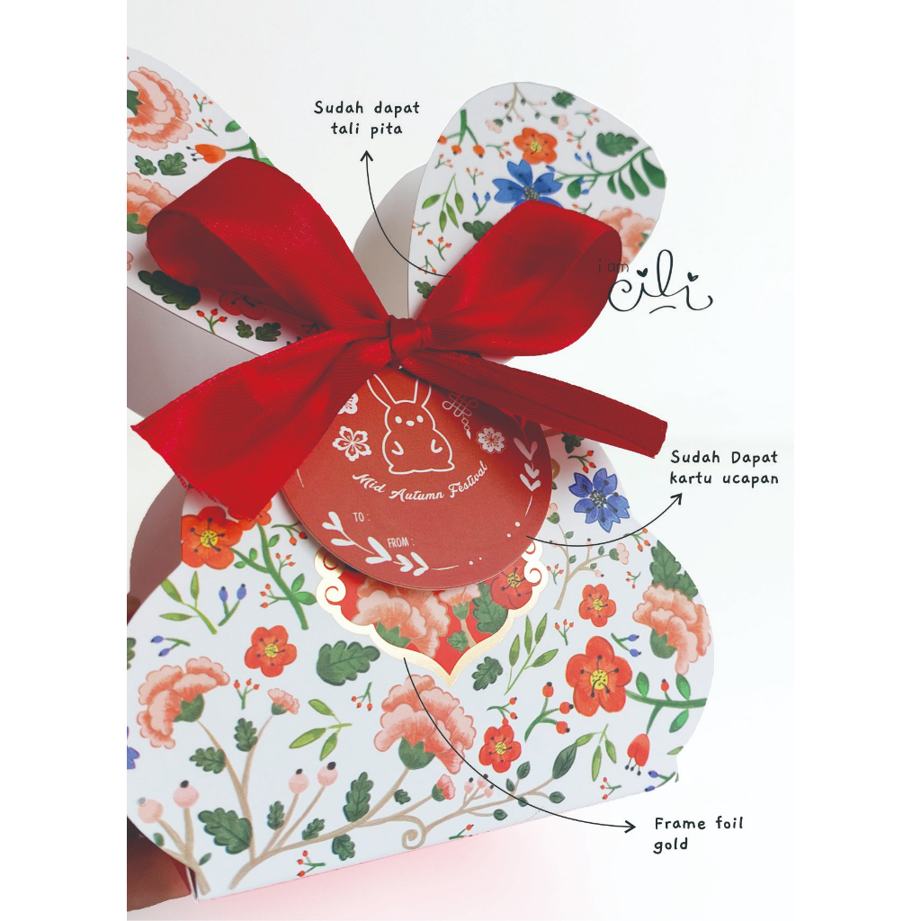 

(LITTLE BUNNY BOX) kotak mooncake mid autumn kue bulan [10 set]