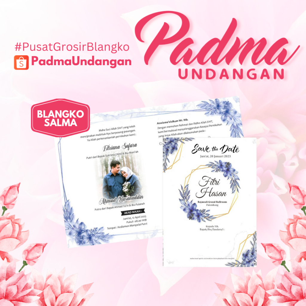 Blangko Undangan Salma 201 | Padma Undangan