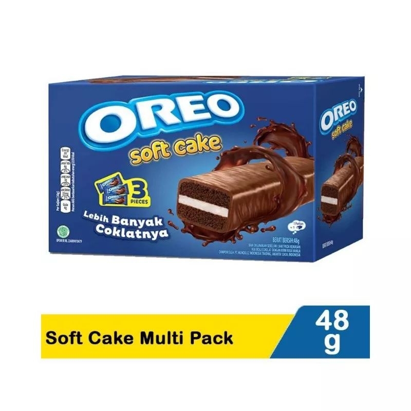 Oreo SOFT CAKE isi 3  multipac 48 gram