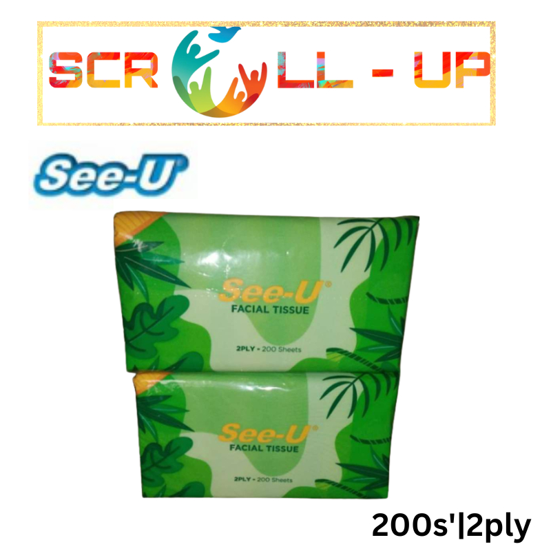 Tisu Muka FACIAL TISSUE See-U Star 200'S 2 Ply / Tissue Facial Tisu Wajah SEE -U 200 sheet 2 ply