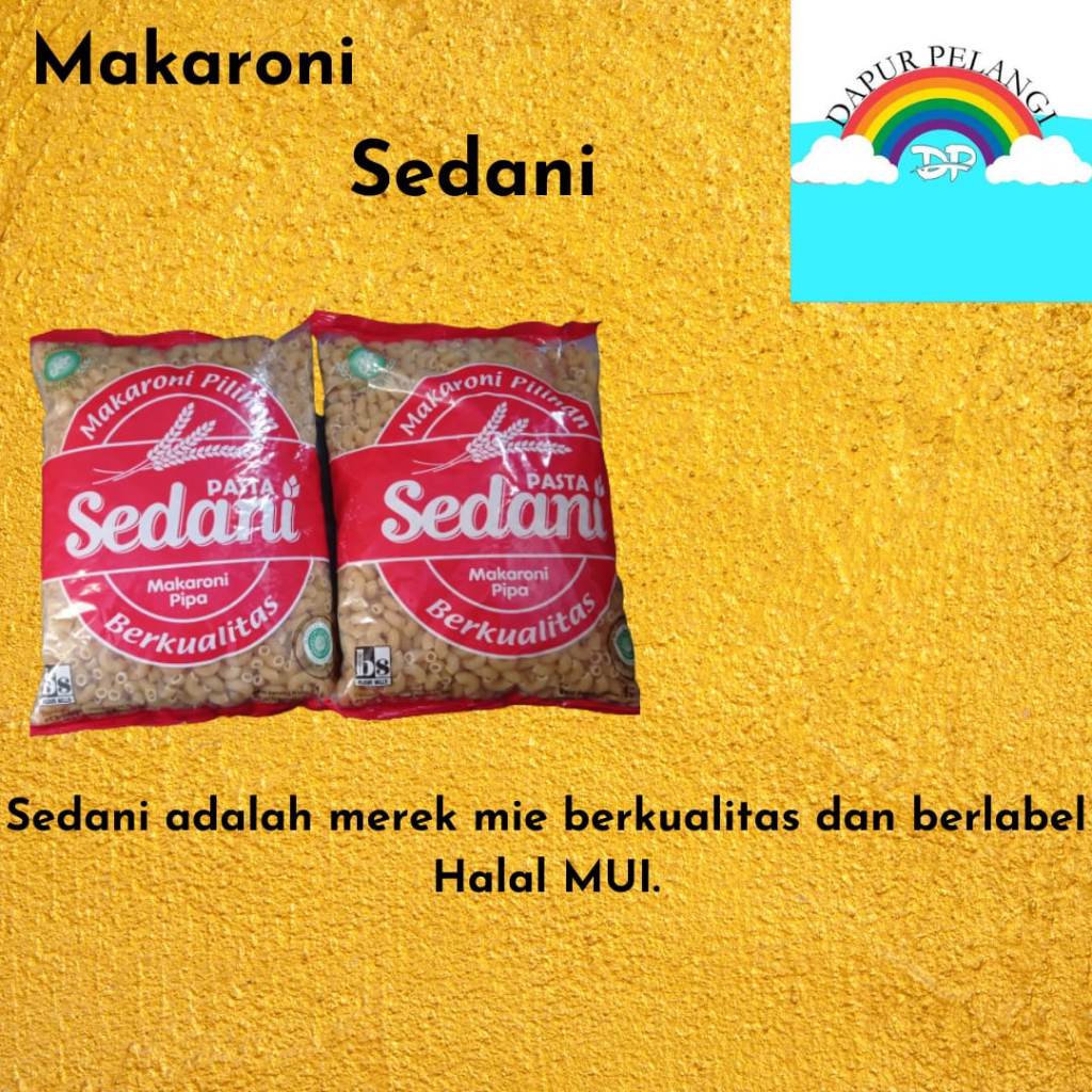 

Makaroni Pipa/Makaroni Mentah/Makaroni Rebus/Makaroni Sedani 1kg