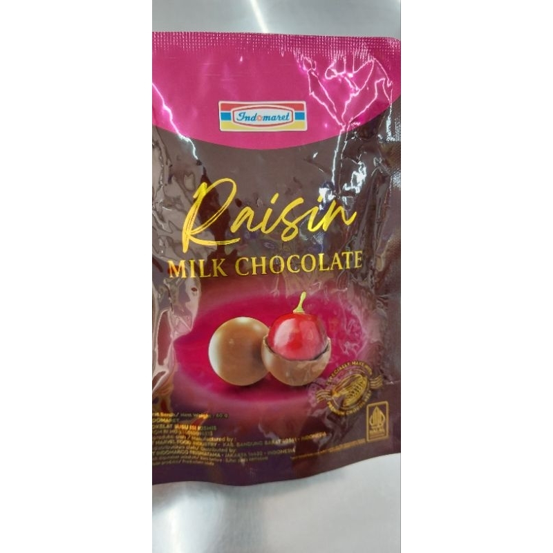 

INDOMARET CHOCO RAISIN MILK CHOCOLATE