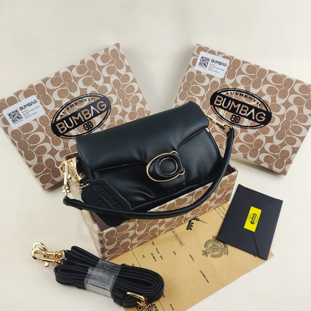 BUMBAG TAS SELEMPANG WANITA PILLOW MINI SIZE, 2 TALI - TAS COCH TABBY PILLOW MINI - TAS Pillow Tabby 18 women Handbag Shoulder bag cross body bag KODE 191517