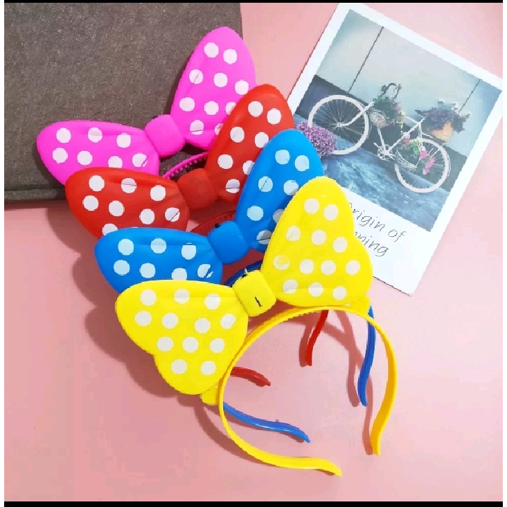 Promo Bando Pesta Ulangtahun LED Motif Bintang Warna-Warni Bisa Nyala