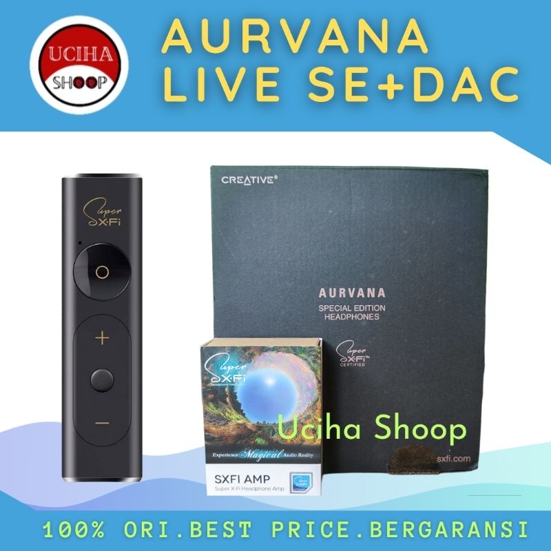 COMBO HEADPHONE AURVANA LIVE SE + DAC AMP CREATIVE SXFI Powerfull Output Detachable