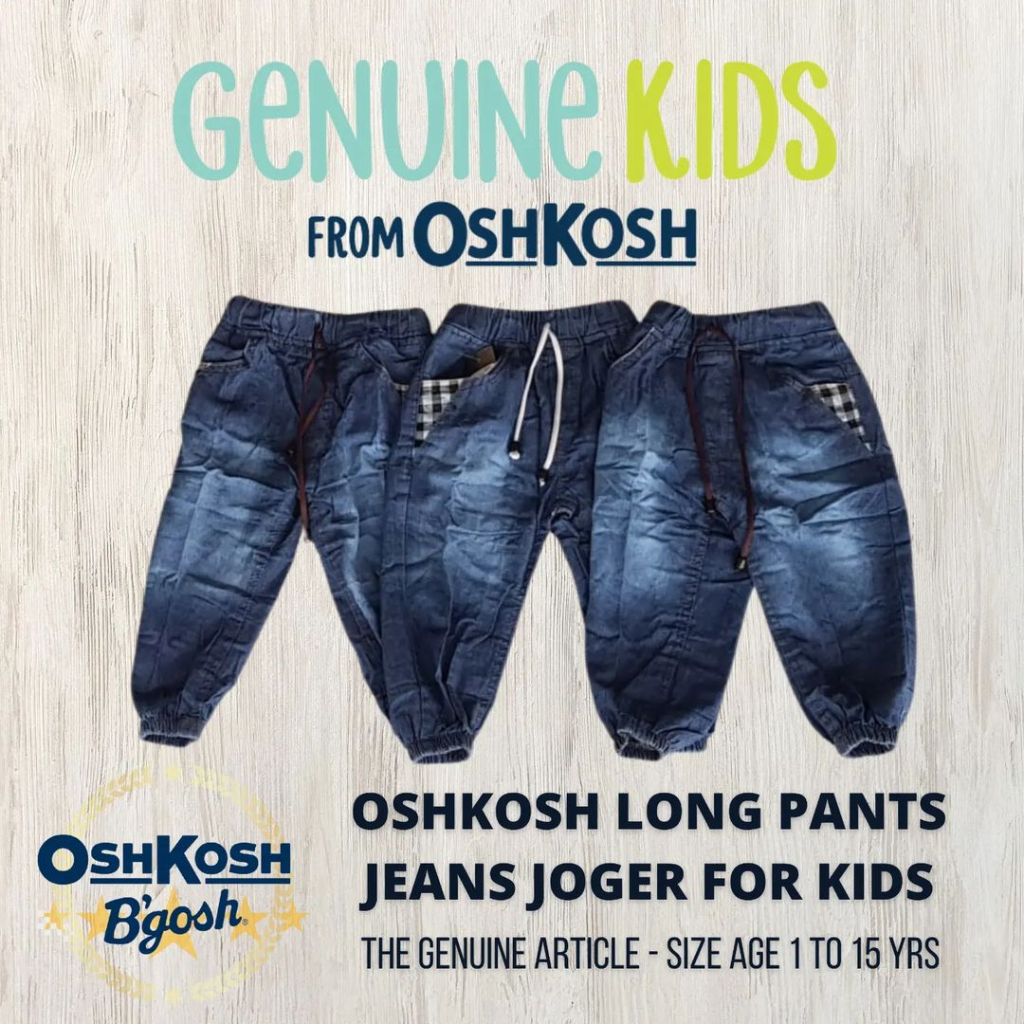 0shkosh Joger Jeans Polos Celana Panjang Anak Usia 2 Sd 6 Tahun -KBS