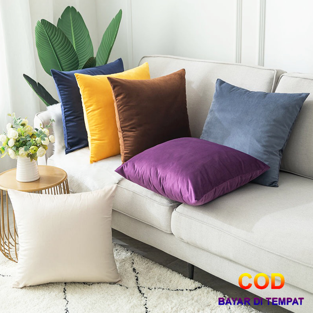 ✅COD Bantal Sofa Minimalis 50x50 Aneka Warna Dekorasi Ruang Tamu