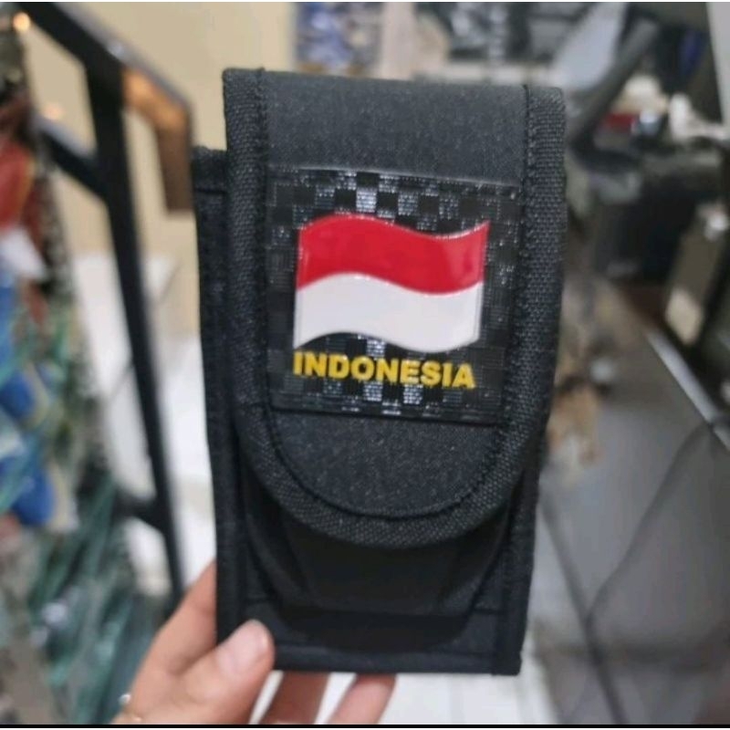 Sarung HP Android Kanvas Merah Putih | Sarung HP Kanvas Army | Tempat HP Kanvas