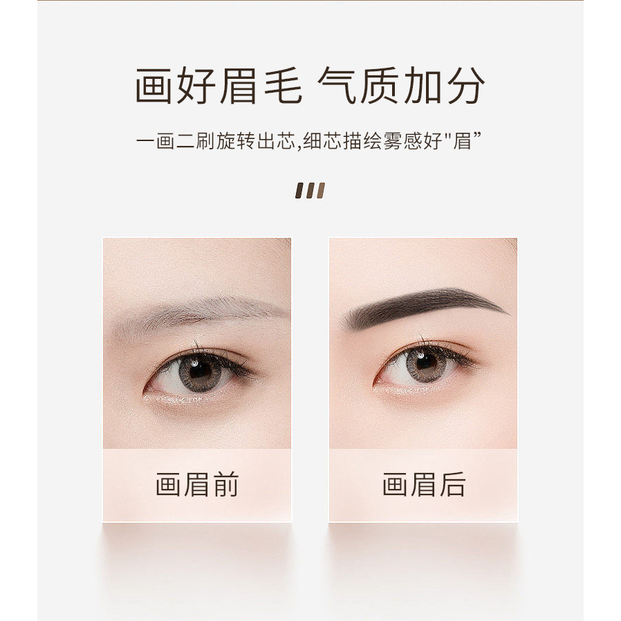 Eyebrow Pensil Alis Double Head Tipis Thin Core Eyebrow Tahan Lama Original Kecil Kecantikan Lameila 913