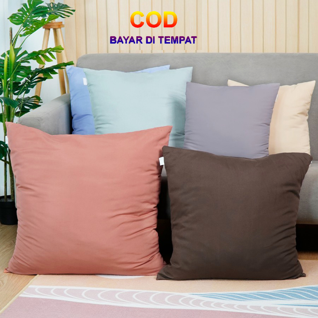 ✅COD Bantal Sofa 50x50 Aneka Warna Perlengkapan Hiasan Dekorasi Kamar Ruang Tamu Rumah Aesthetic