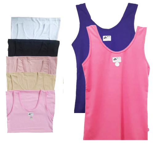 3Pcs Tank Top wanita dewasa Kaos dalam wanita murah Singlet Tali Besar Lutty All size-Vegasus Store