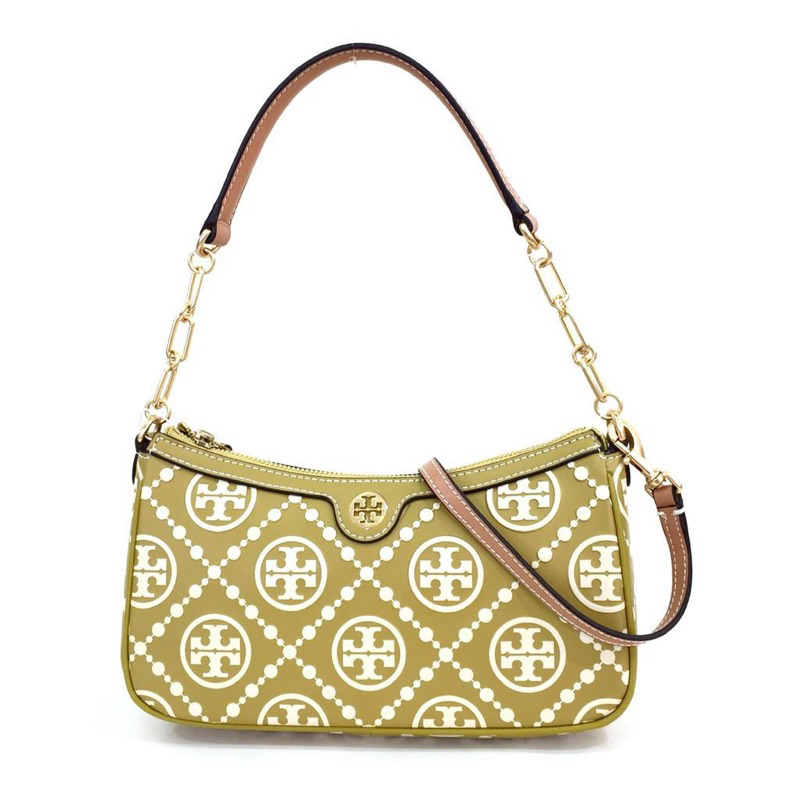 TB Embossed T Monogram Leather Shoulder Bag