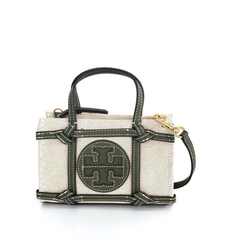 TB Ella Canvas Quadrant Micro Tote Bag