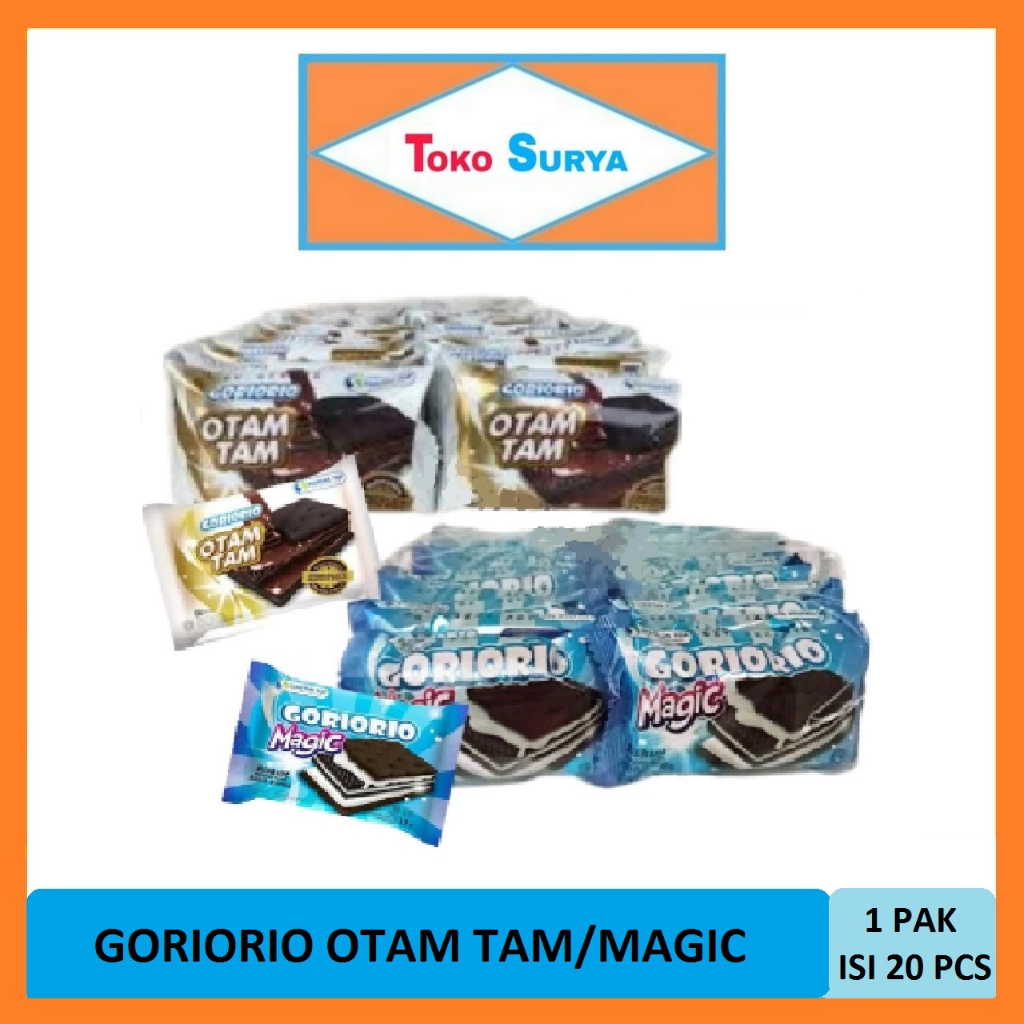 

Goriorio Magic/OTam Tam Biskuit Renceng Siantar Top 20 x 10 Gr